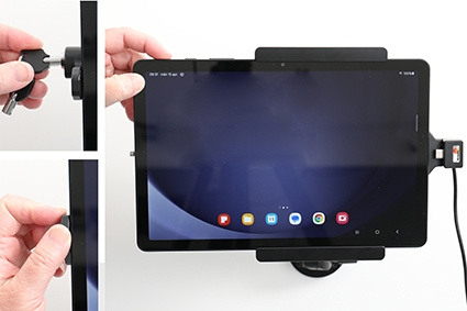 Uchwyt Brodit z zamkiem na klucz, Samsung Galaxy Tab A9+ 11 SM-X210/SM-X215 LTE/SM-X216 5G