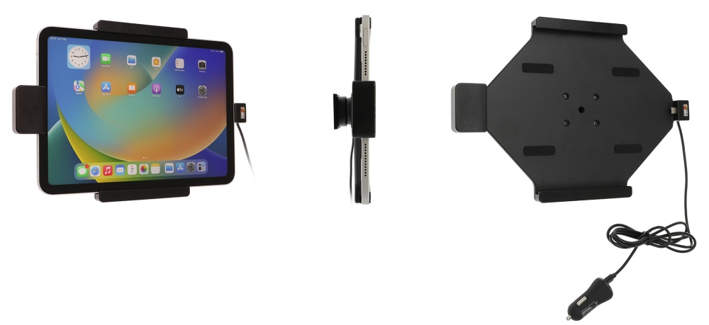 Uchwyt Brodit z zamkiem sprężynowym, Apple iPad 10th Gen (A2696, A2757, A2777)/2025 A16 (A3354, A3355, A3356)