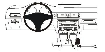 BMW 316-330/E90/E91/E92/E93 05-12, konsola