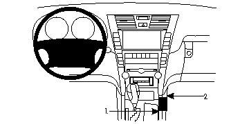 Lexus LS seria 07-12, konsola