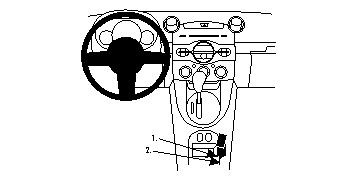 ProClip uchwyt montażowy Mazda 2 10-13, konsola