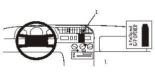 ProClip Uchwyc montażowy Fiat Ducato 95-01, Wyśrodkowany
