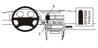 ProClip wspornik montażowy Landrover Range Rover 95-01, wyśrodkowany