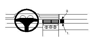 ProClip wspornik montażowy Fiat Tipo 92-95, pod kątem