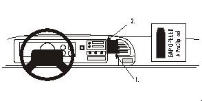 ProClip wspornik montażowy Chevrolet Silverado/Surburban/Tahoe/Pickup 95-99, wyśrodkowany