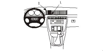 Audi A4 95-01, wyśrodkowany