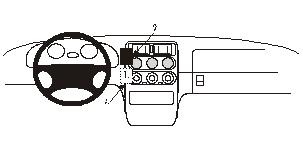 ProClip wspornik montażowy Alfa Romeo Spider/GTV 95-97, wyśrodkowany