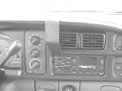 Dodge Ram Pick Up 1500, 2500/3500 98-01, Wyśrodkowany