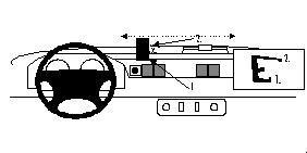 ProClip Monteringsbygel Landrover Defender 98-06, Wyśrodkowany