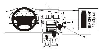 ProClip Monteringsbygel Nissan Patrol 98-10, Kątowy