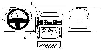 ProClip Uchwyt montażowy Renault Master 98-03, wyśrodkowany