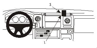 ProClip Uchwyt montażowy Toyota LandCruiser 70 84-98, pod kątem