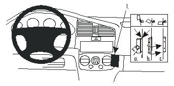 ProClip Uchwyt montażowy Nissan Primera 00-01, Kątowy
