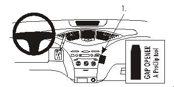 ProClip Uchwyt montażowy Toyota Prius 00-03, Kątowy