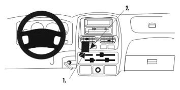 Nissan Navara 00-05, centralny, niski