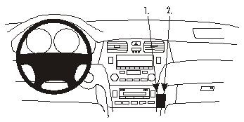 ProClip Monteringsbygel Lexus ES Serie 02-06, kątowy