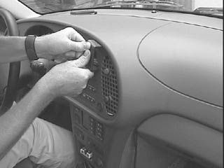 Saab 9-3 98-02, środek, drewniany panel