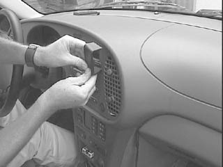 Saab 9-3 98-02, środek, drewniany panel