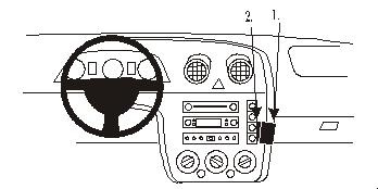 ProClip Monteringsbygel Ford Fiesta 03-05, kątowy