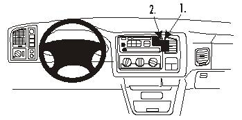 ProClip Uchwyt montażowy Chevrolet Avalanche 02-02, Wyśrodkowany