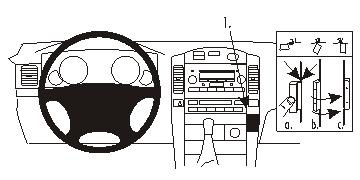 ProClip Monteringsbygel Toyota Landcruiser 03-09/Landcruiser 120 03-09, Kątowy