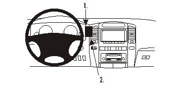 ProClip Monteringsbygel Lexus LX Serie 03-07, Wycentrowany