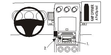 ProClip Monteringsbygel Nissan 350 Z 03-09, Wycentrowany