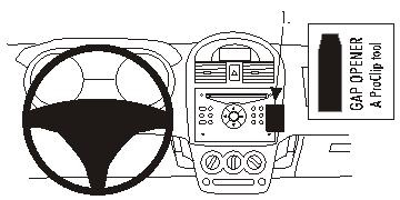 ProClip Uchwyt montażowy Suzuki Ignis 04-09, Kątowy