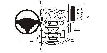 Toyota Yaris 03-05, Wyśrodkowany