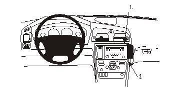 Volvo V70 05-08, pod kątem wysoki, panel drewniany