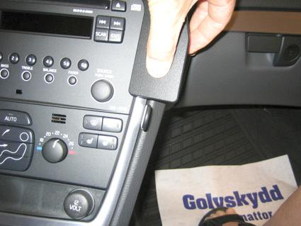 Volvo V70 05-08, pod kątem wysoki, panel drewniany