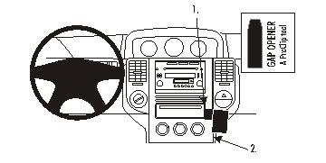 Nissan X-Trail 04-07, pod kątem, niski