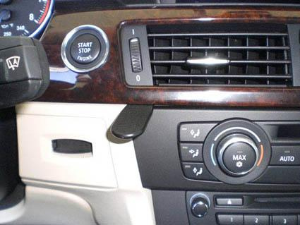 BMW 316-330/E90/E91/E92/E93 05-12, Wyśrodkowany, Drewniany panel, OEM Nav.