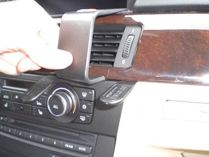 BMW 316-330/E90/E91/E92/E93 05-12, Kątowy, Drewniany panel, OEM Nav.