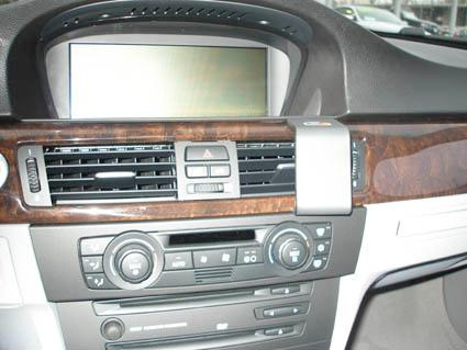 BMW 316-330/E90/E91/E92/E93 05-12, Kątowy, Drewniany panel, OEM Nav.