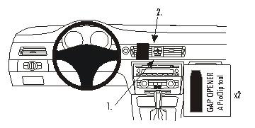 BMW 316-330/E90/E91/E92/E93 05-12, Wyśrodkowany, Drewniany panel