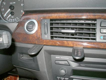 BMW 316-330/E90/E91/E92/E93 05-12, Wyśrodkowany, Drewniany panel
