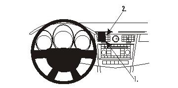 ProClip Monteringsbygel Chrysler Sebring 07-10, Wyśrodkowany