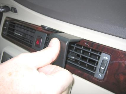 Volvo S80/V70/CX70 08-11, Kątowy Wysoki, Panel drewniany