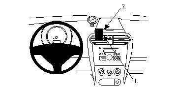 ProClip Monteringsbygel Opel Agila 08-15/Suzuki Splash 08-14, Na środku