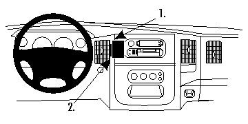 Dodge Ram Pick Up 1500 02-05, 2500/3500 03-05, Wyśrodkowany