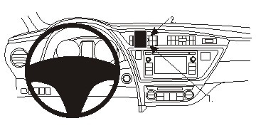 Toyota Auris 13-15, wyśrodkowany