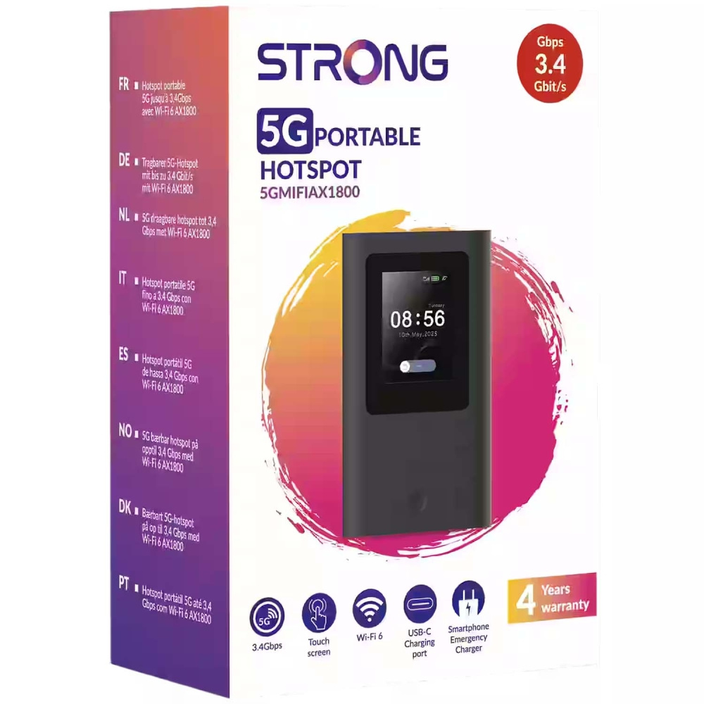 Strong 5GMIFIAX1800, przenośny hotspot 5G z Wi-Fi 6