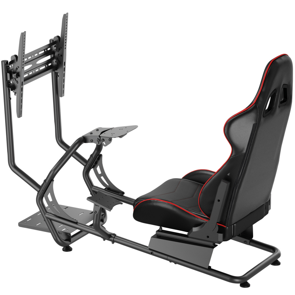 LogiLink Racing Cockpit, fotel wyścigowy z uchwytem na ekran 32-50