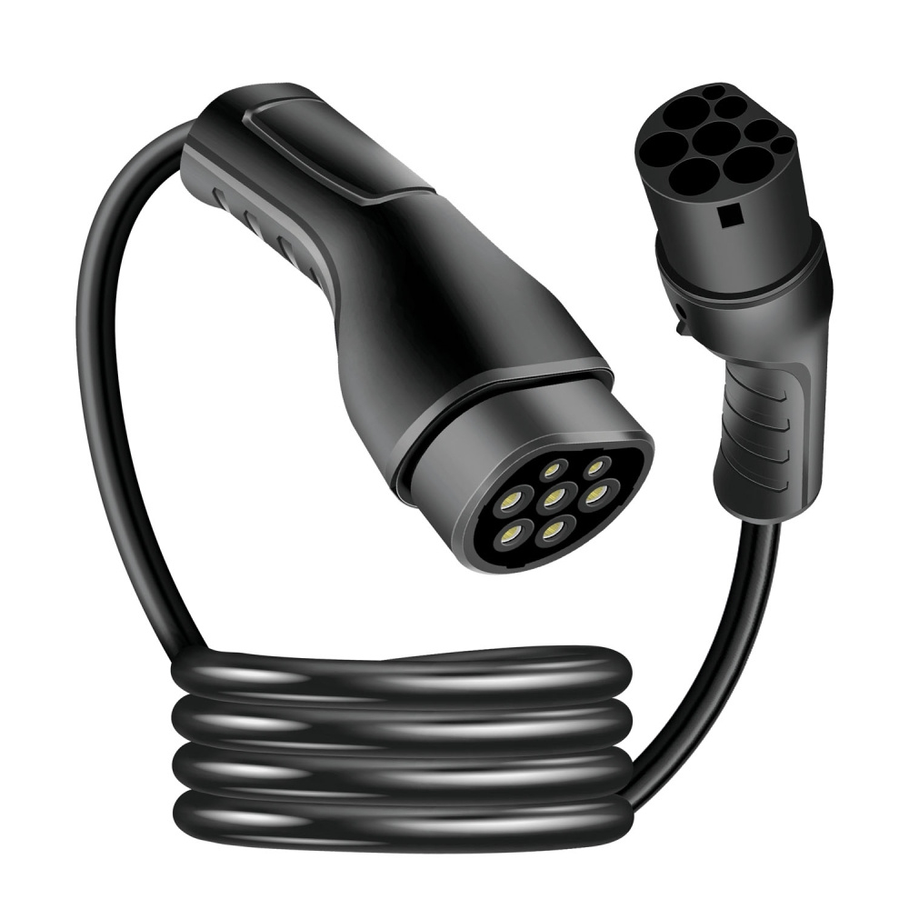 LogiLink EVC0121, kabel ładujący Type 2 32 A, 22 kW, 5 m
