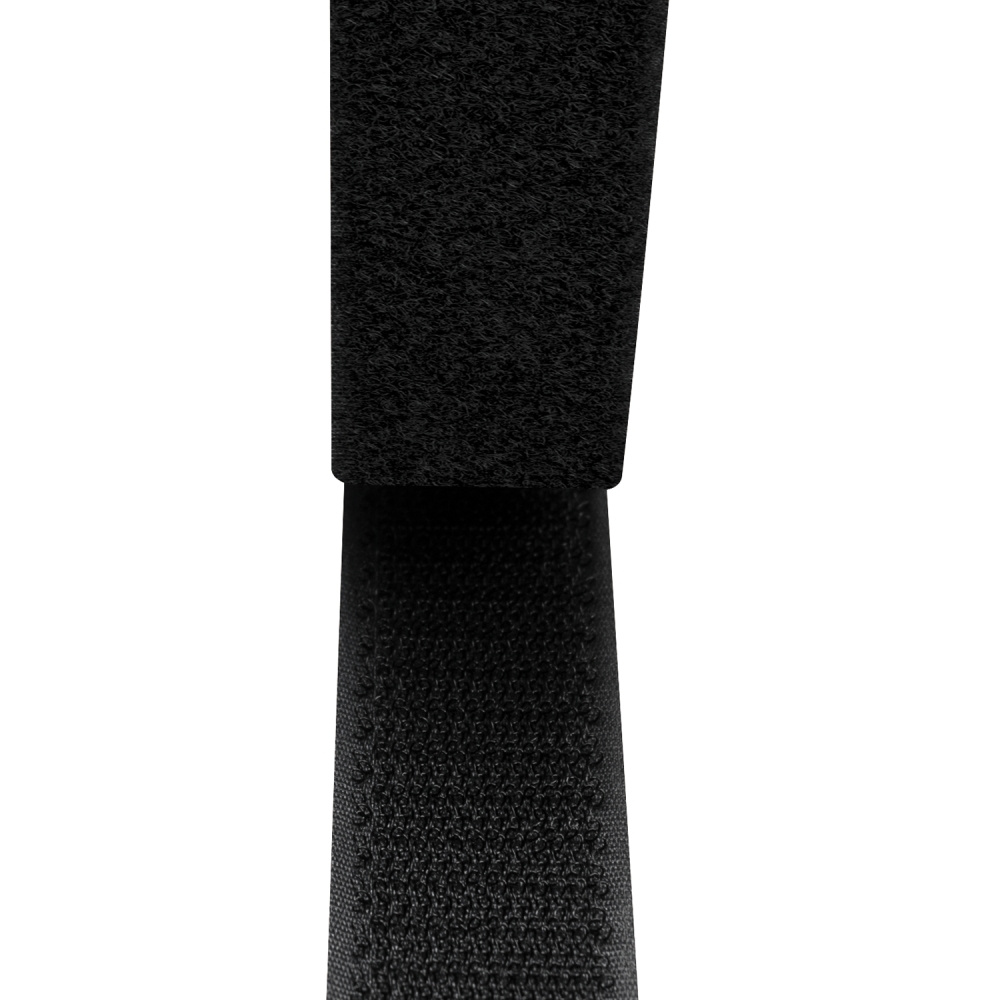 LogiLink Samoprzylepna taśma rzepowa 25 mm x 5 m, czarna