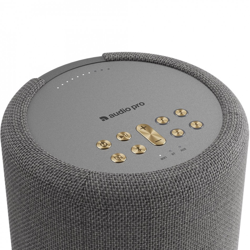 Audio Pro A10 MKII W, kompaktowy głośnik multiroom z WiFi, ciemnoszary sztuka