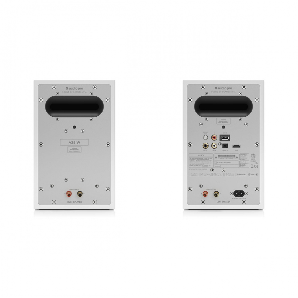 Audio Pro A28 W aktywne głośniki podstawkowe z Wi-FI, biały