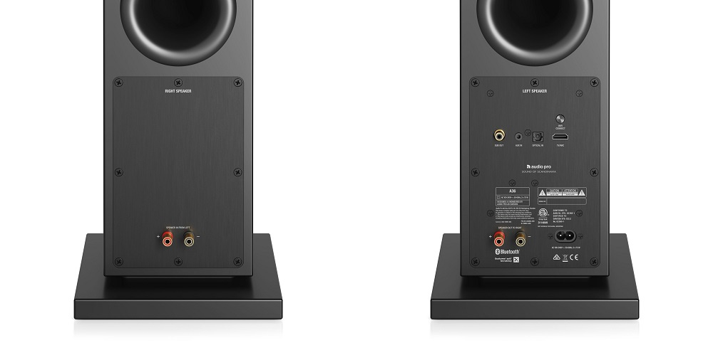 Audio Pro A36 kolumny podłogowe z Wifi i Bluetooth, czarna para