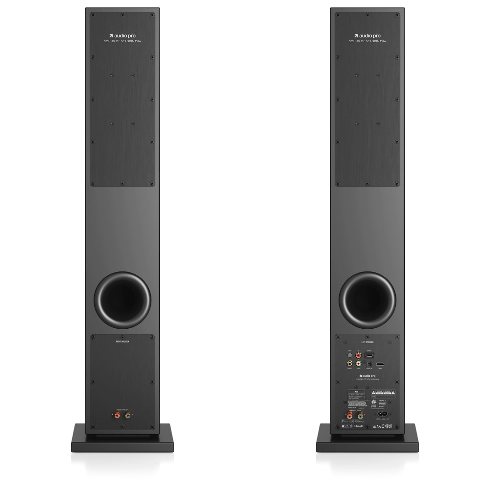 Audio Pro A38 aktywne kolumny podłogowe z wifi, czarna para